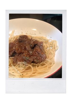 Foto resep Spaghetti with Chicken Teriyaki