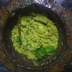 Green Chole ki Chutney In Desi Style A picture of Green Chole ki Chutney In Desi Style.