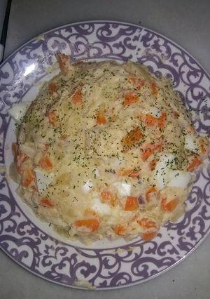 Una foto de Ensalada fresca de sepia