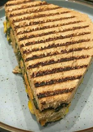 A picture of Corn grilled sandwich.