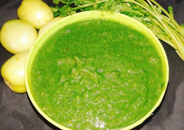 THIS IS IT! Secret Recipes Green tomato coriander chutney
