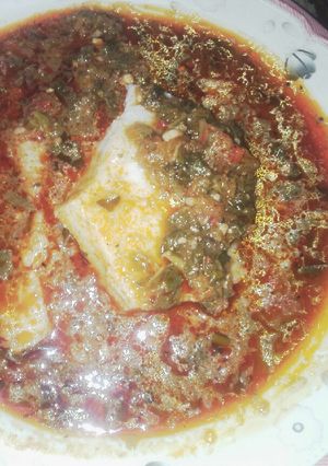 A picture of Tuwon shinkafa da miyan taushe.