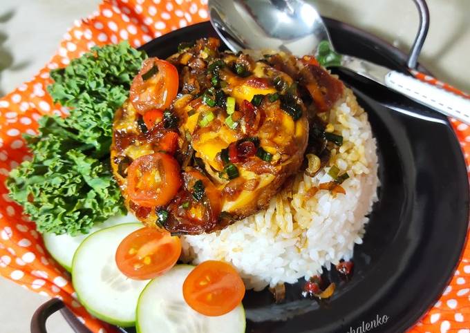 Nasi Telur Ceplok Pedas Pontianak