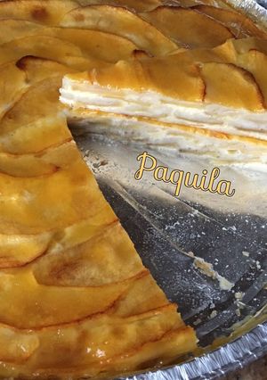 Una foto de Tarta 🍰 de manzana 🍎 sencilla (mi 1ª receta en repostería)