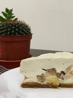 焦糖蘋果生乳酪蛋糕(免烤) 的食譜成品照片