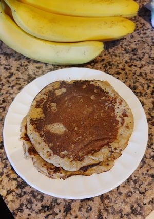 Una foto de Panqueques de banana integrales
