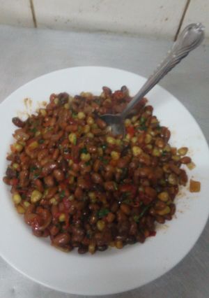A picture of Fried githeri.