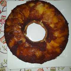 Una foto de Tarta de manzana invertida🍎🍎