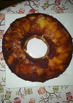 Una foto de Tarta de manzana invertida🍎🍎