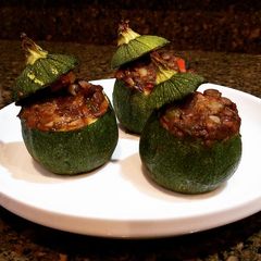 Stuffed Round Zucchini A picture of Stuffed Round Zucchini.