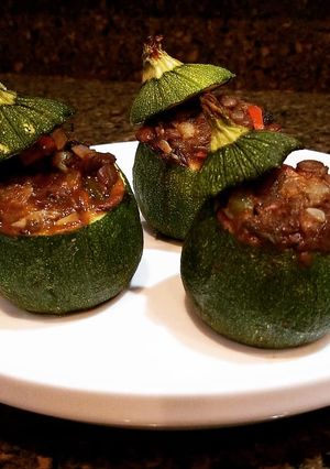 A picture of Stuffed Round Zucchini.