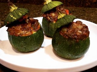 Stuffed Round Zucchini