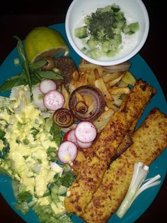 عکسی از دستور کوبیده مرغ رژیمی