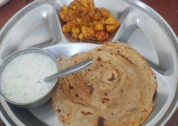 Steps to Prepare Any-night-of-the-week Lachha paratha