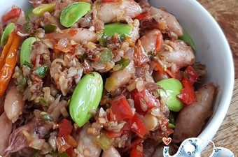 Resep Oseng Baby Cumi Asin Pete Pedas, Enak