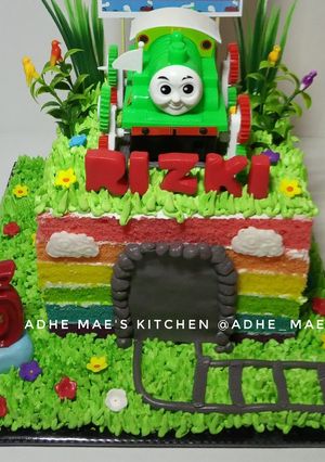 Foto resep Steam Rainbow Cake
