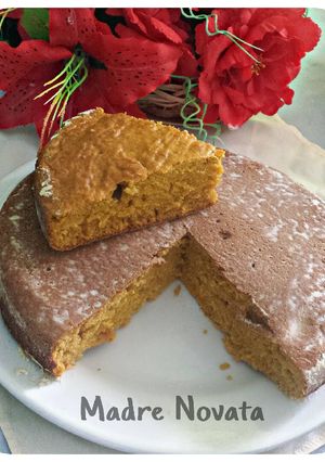 Una foto de Torta de zanahoria en licuadora