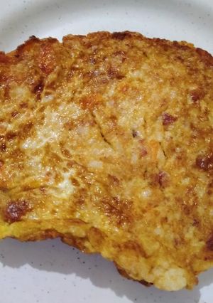 Foto resep MPASI 1+ Omelet Nasi Kornet