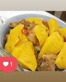 Sườn non kho dứa