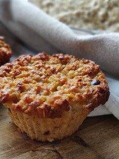 Una foto de Muffins de avena y banana