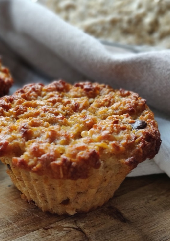 Una foto de Muffins de avena y banana