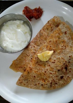 A picture of Paneer paratha.