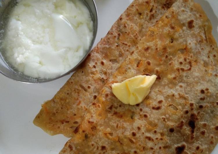 Recipe of Speedy Paneer paratha