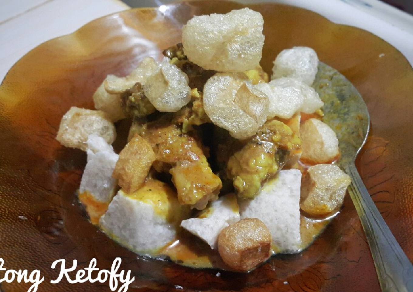 Lontong Gulai Cincang Ketofy