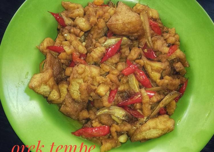 Orek tempe tahu