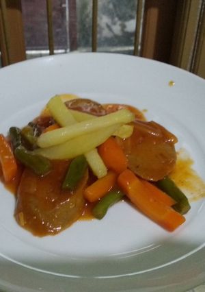 Foto resep Galantin Saus Asam Manis Pedas