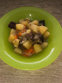 Фото Картофель тушеный с мясом в мультиварке.