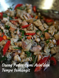 Foto resep Oseng Pedas Cumi Asin dan Tempe Semangit