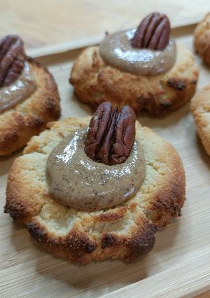 Une photo de 🍪Biscuit moelleux coeur chocolat amande