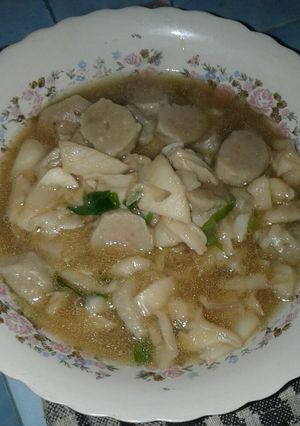 Foto resep Tumis bakso jamur kuah saus tiram