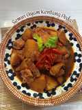 Semur Ayam Kentang Pedas