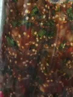 عکسی از دستور ترشی بادمجان طبق دستور عمه ششر