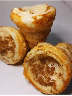 Foto de Cones folhados com Creme Pasteleiro