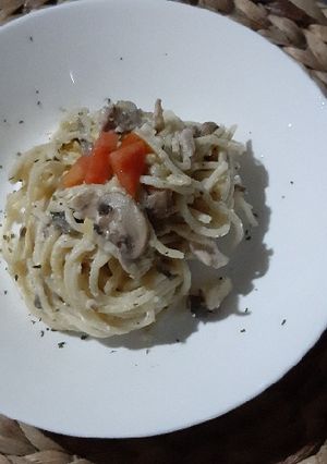 Foto resep Mushroom Chicken Spaghetti