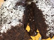 Una foto de budin en microondas