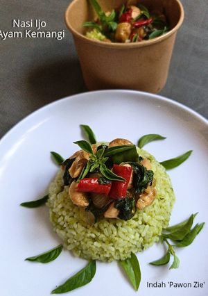 Foto resep Nasi Ijo Ayam Kemangi