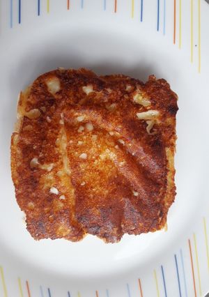 Foto de Pão de forma com casquinha crocante de mussarela