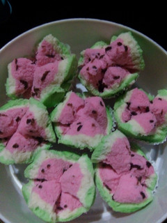 Foto resep Bolu kukus semangka
