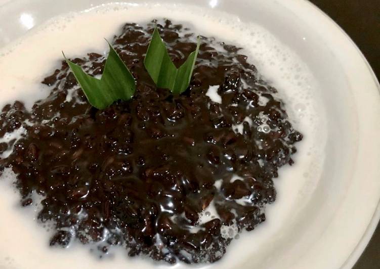 Bubur ketan hitam magicom