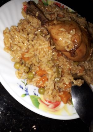 صورة لوصفة ارز بالدجاج 🐔