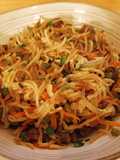 Nouilles Sautées au Boeuf Mongol