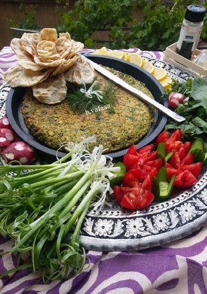 عکسی از دستور کوکو سبزی