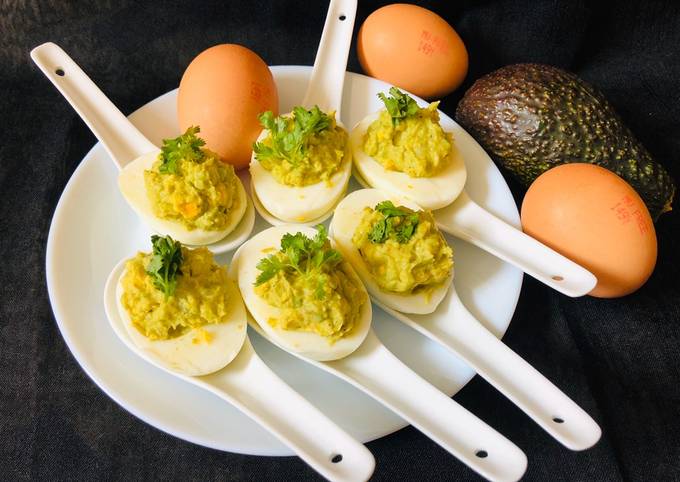 Recipe of Award-winning Avacado Deviled Egg
