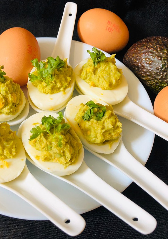 A picture of Avacado Deviled Egg.