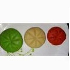 Tricolor milk peda A picture of Tricolor milk peda.