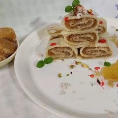 A picture of Jaggery crape rolls.